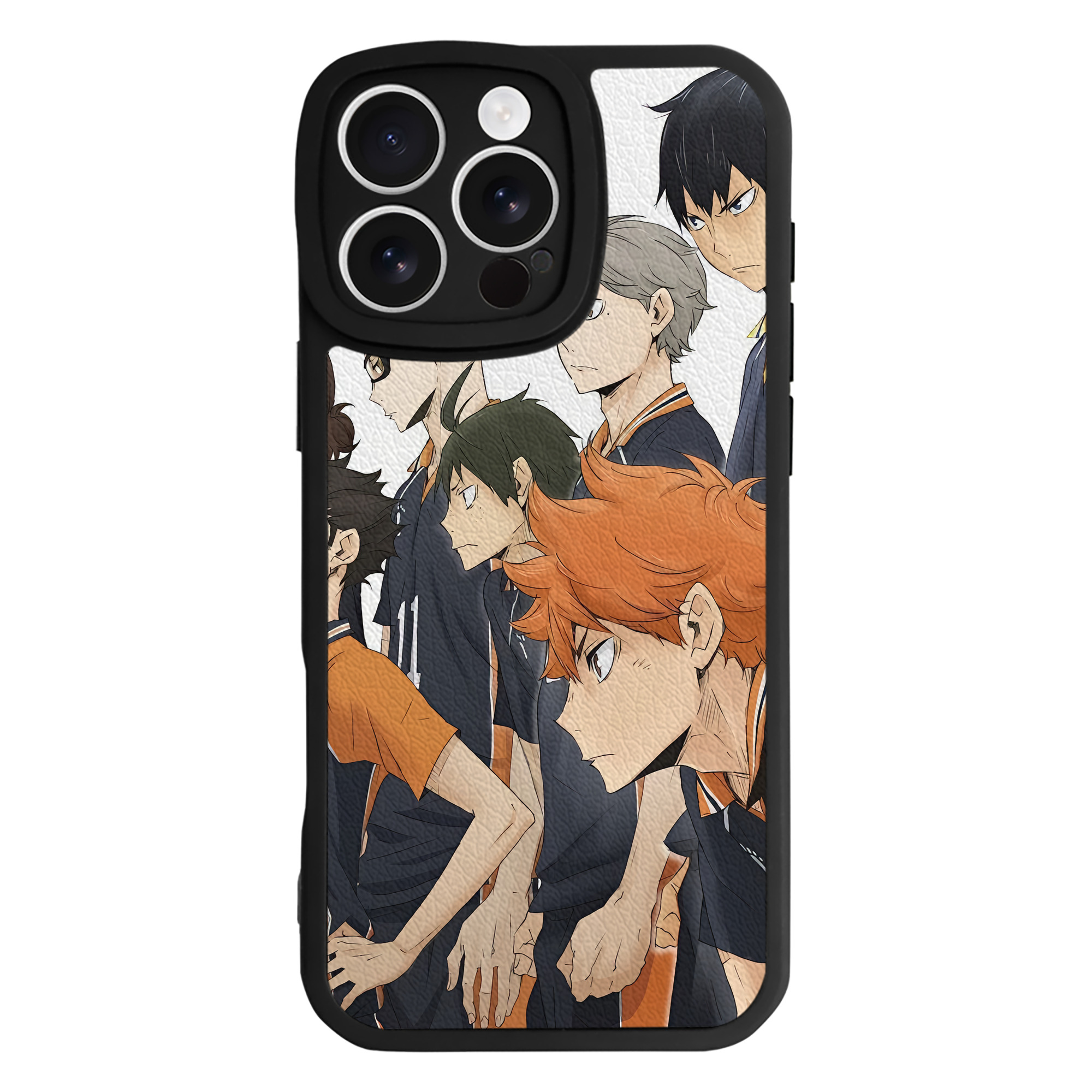 （画像用） ハイキュー!! Haikyu!! 【iPhone 16シリーズ対応】シリコンスマホケース（レザー調） 材質：シリコン